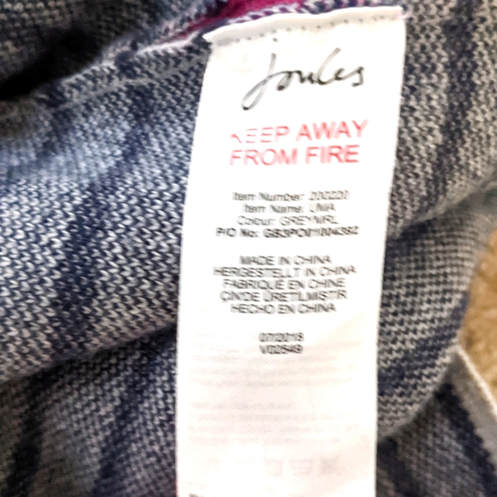 Joules Knitware, Wool Blend Navy Polka Dot Sweater, Size 6 (Fits Size Small) - Picture 5 of 7